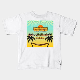 Estates of Fort Lauderdale Florida - Sunshine State of Mind Kids T-Shirt